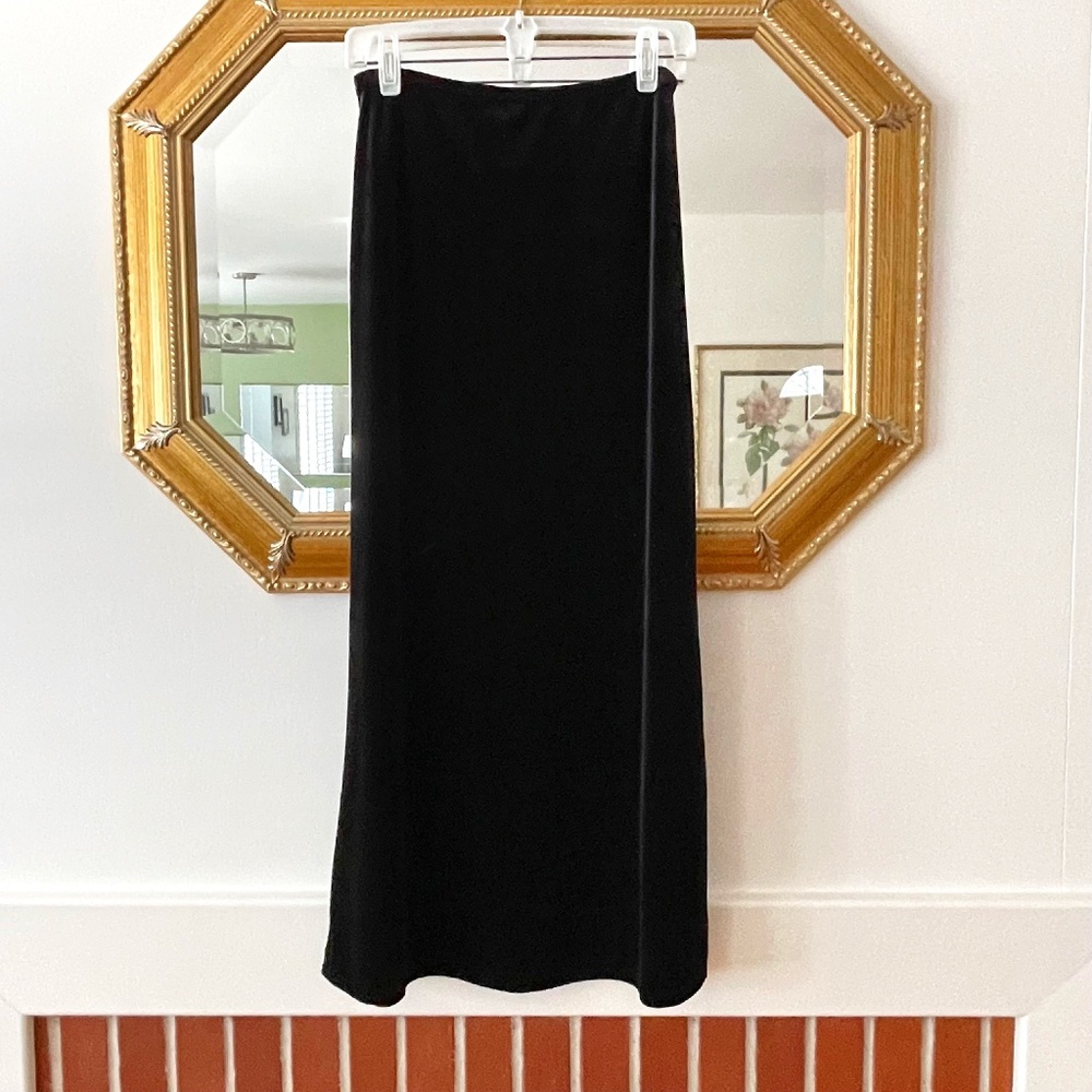 New York & Company Black Velvet Maxi